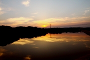 环山湖夕阳……