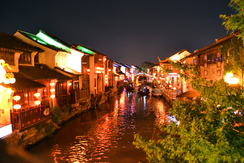 七里山塘夜景