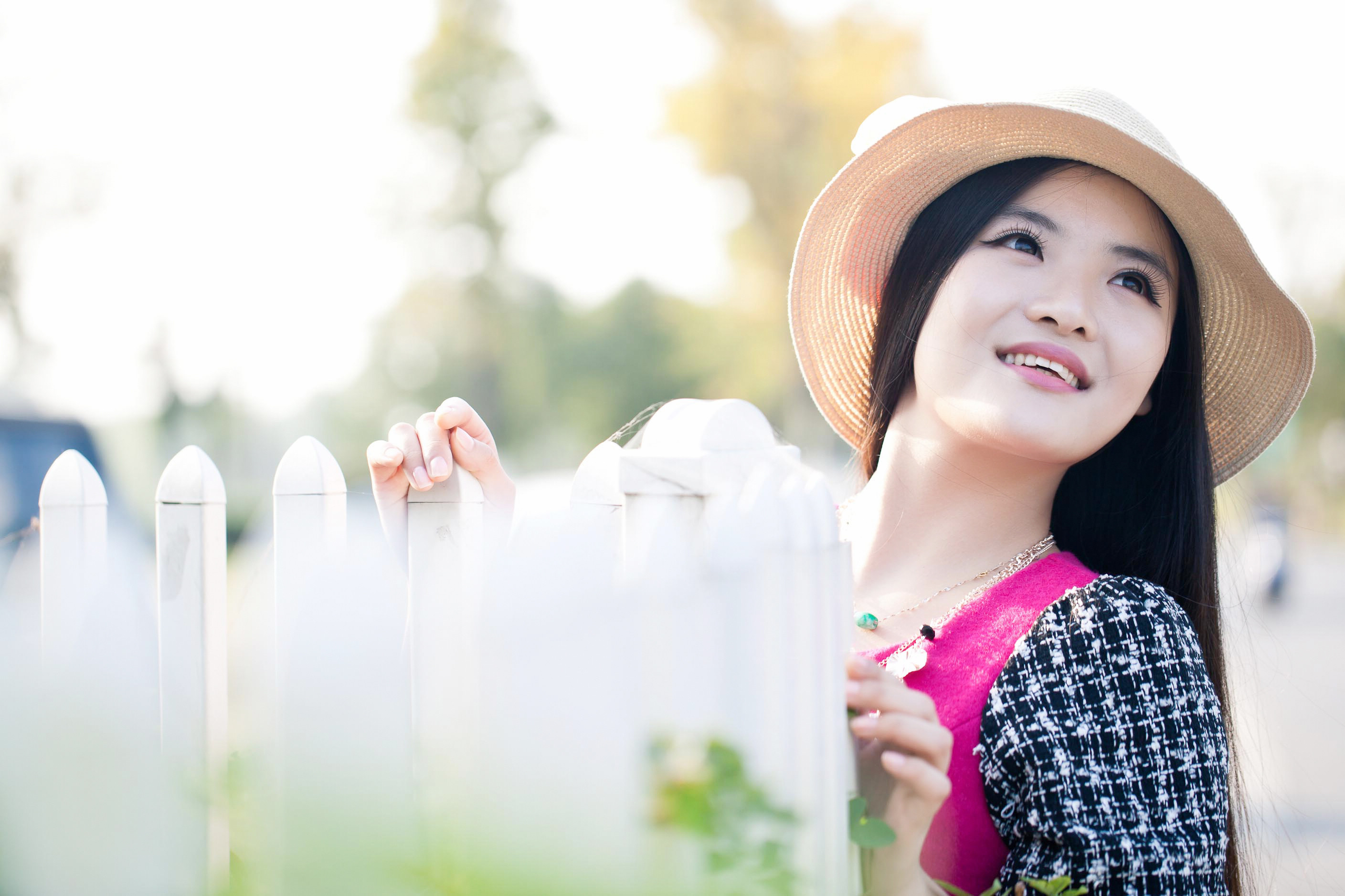 守望幸福的女生图片图片