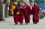 甘孜州的藏民和僧人