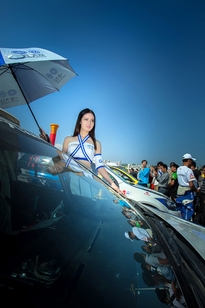2014欧斯塔克杯湖南汝城中国汽车拉力赛美女模特