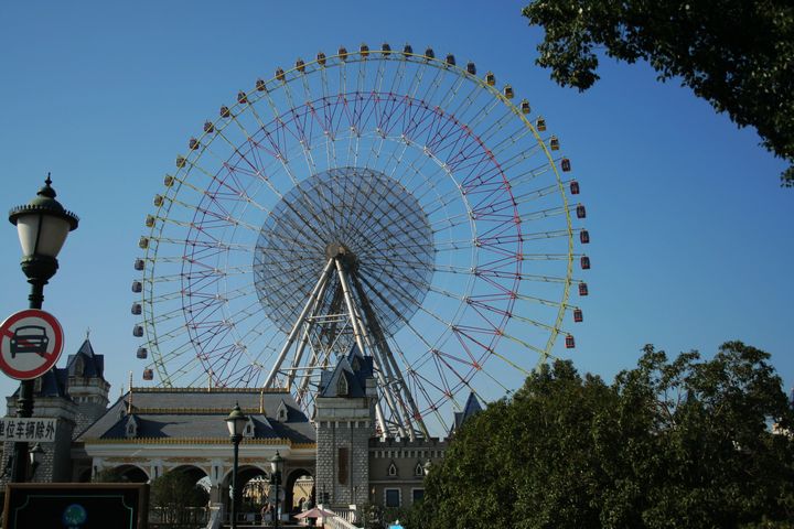 【摩天輪樂園攝影圖片】蘇州金雞湖風光旅遊攝影_.