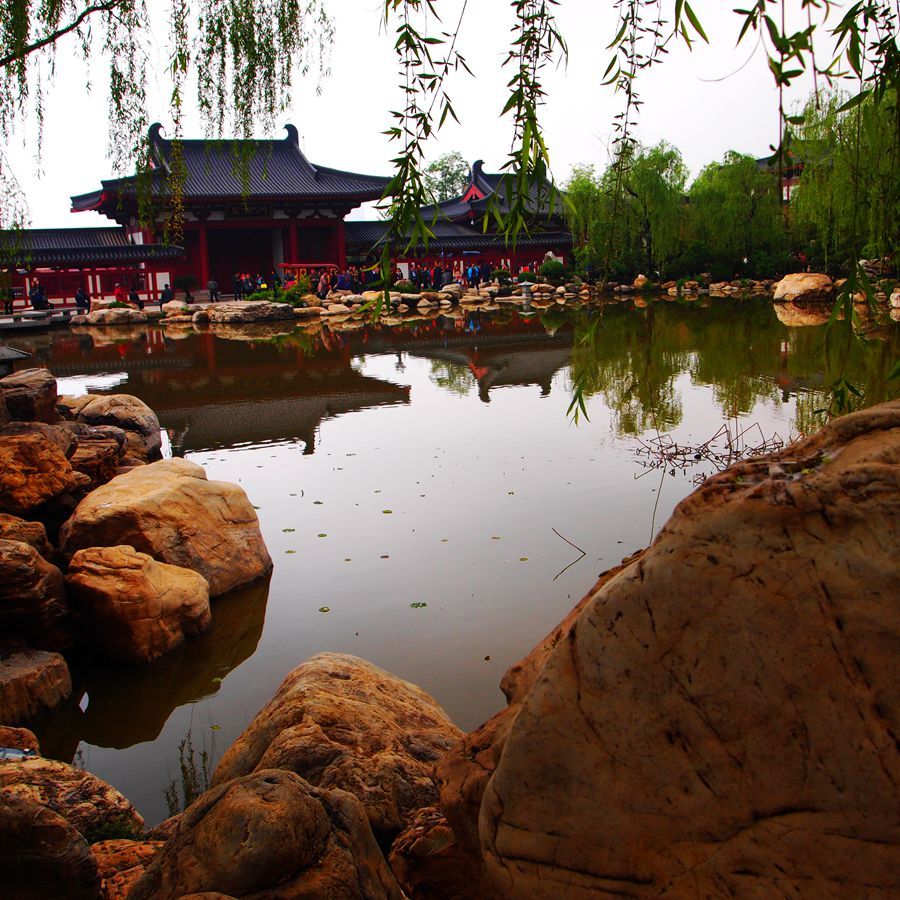 华清池的景色图片