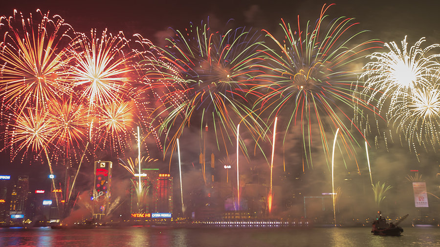 2015香港跨年烟火