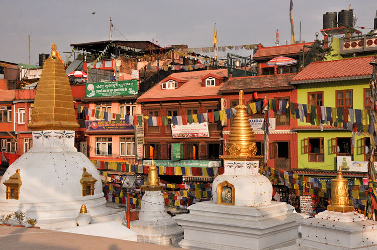 尼泊尔城市街道图片