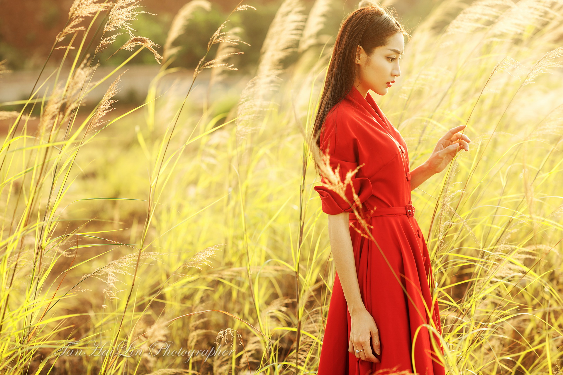 那个落日余晖下的红裙姑娘|摄影|人像摄影|Peng_1y - 原创作品 - 站酷 (ZCOOL)