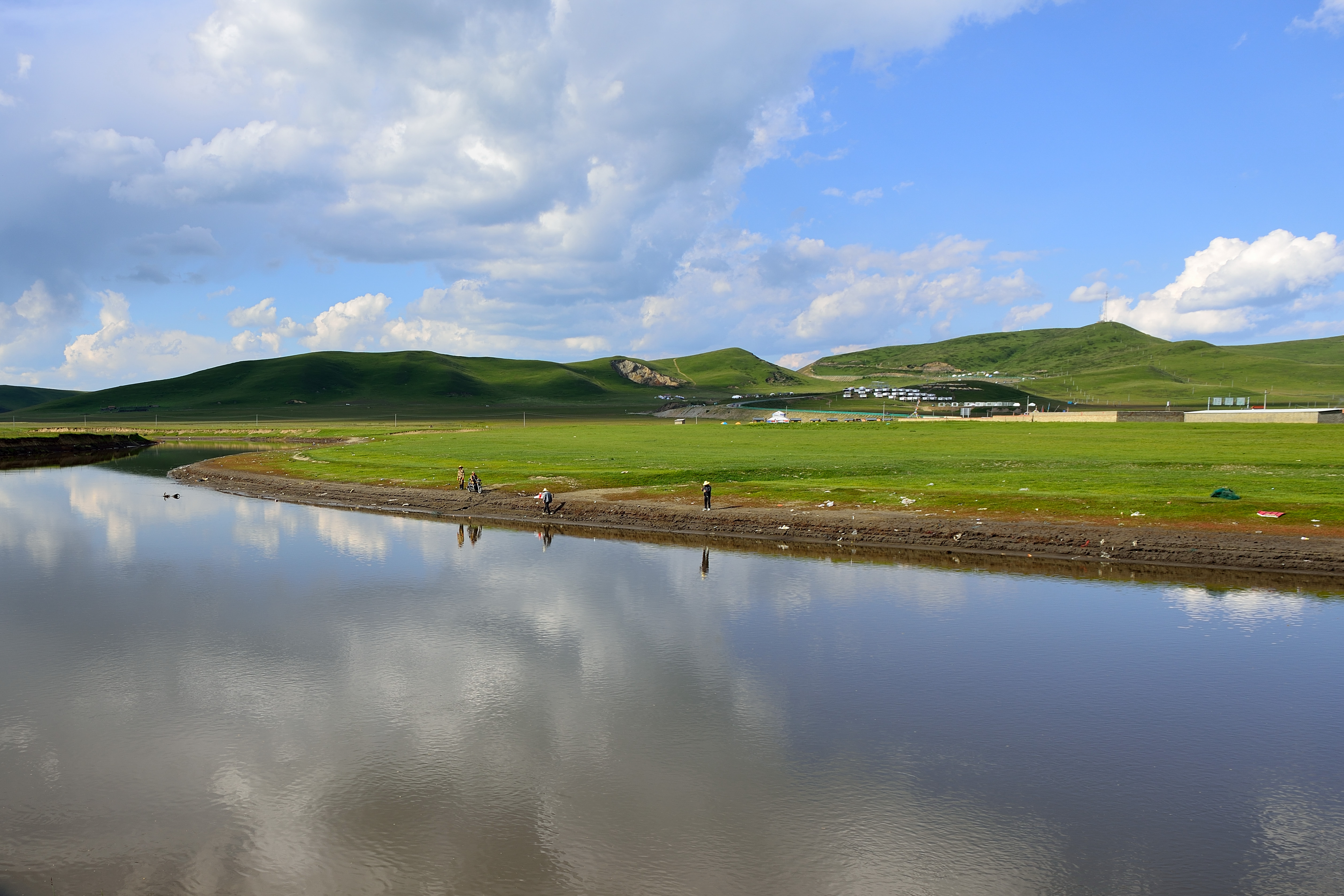 4,若尔盖大草原位于四川阿坝州,属于川西边界地区,青藏高原东部边缘