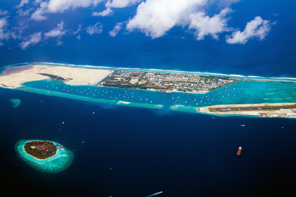 马尔代夫航拍图图片