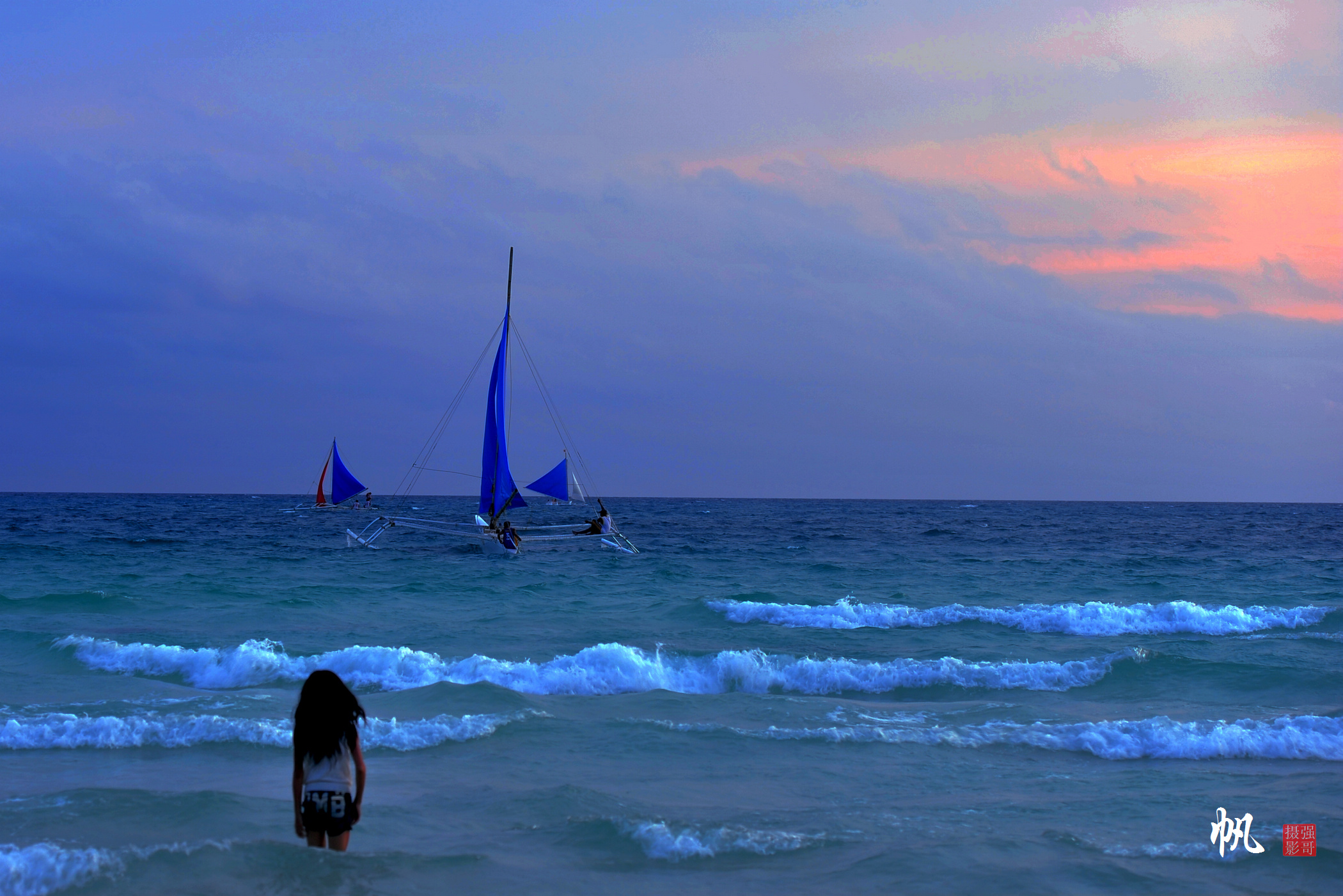 菲律宾长滩岛日落风帆|摄影|风光摄影|春种桃 - 原创作品 - 站酷 (ZCOOL)