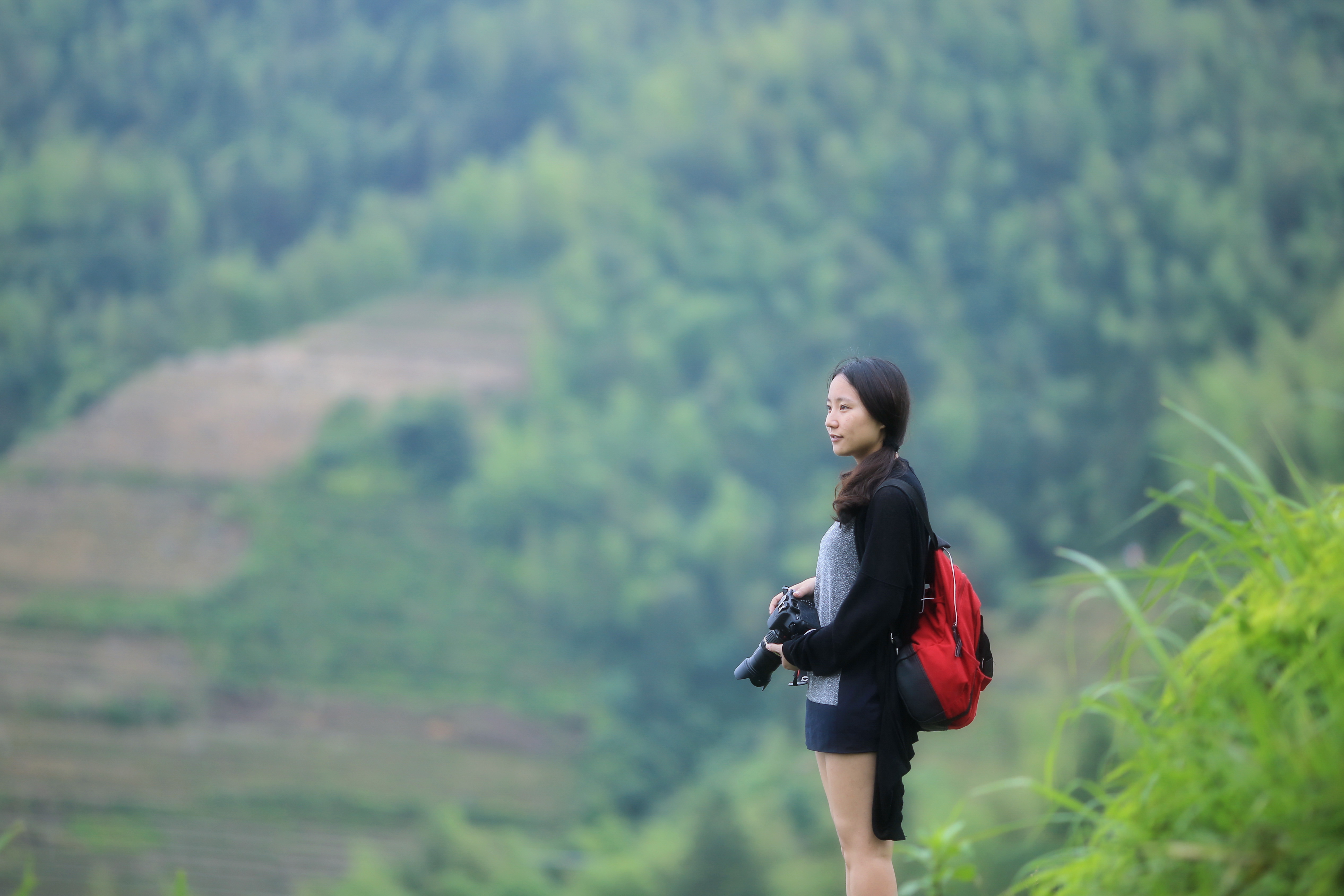 【戶外美女偶遇攝影圖片】龍脊梯田人像攝影_綠洲_太平洋電腦網攝影