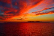爱琴海的晚霞