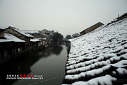 走进雪后的安昌古镇