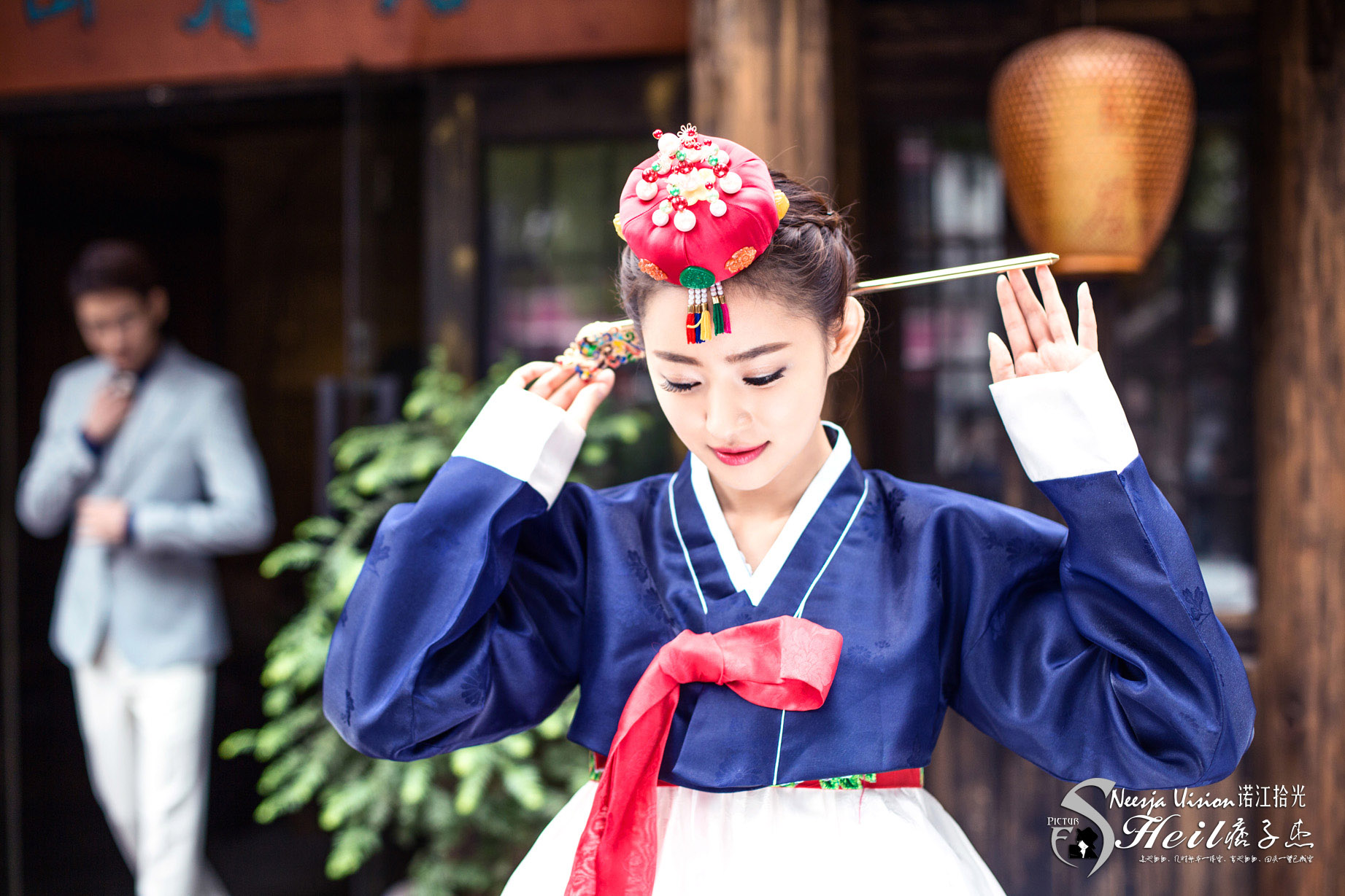 中秋节假期期间 韩国民众在民俗文化村观看表演-搜狐大视野-搜狐新闻