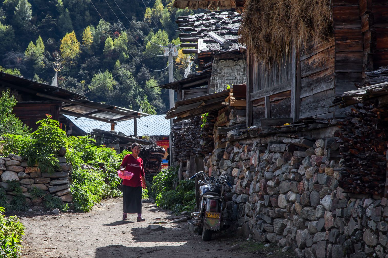 西藏美丽山村 错高村_快搜西藏