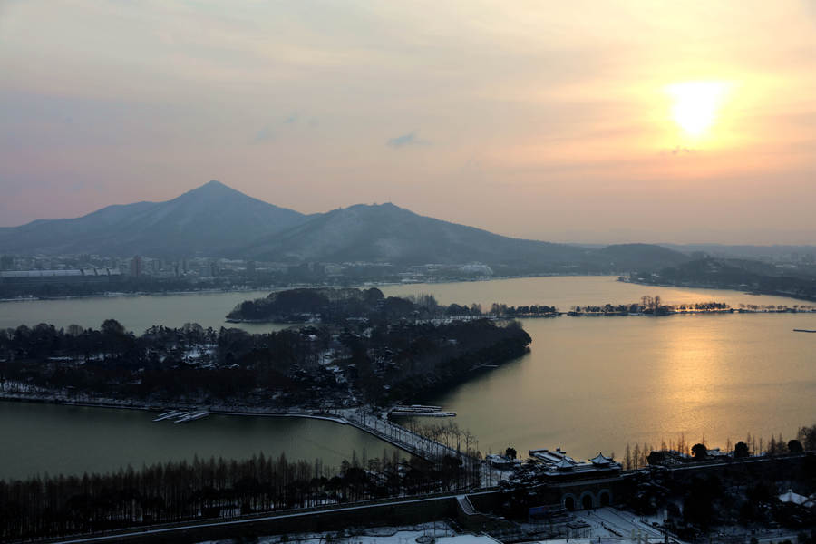 南京冬日之玄武湖