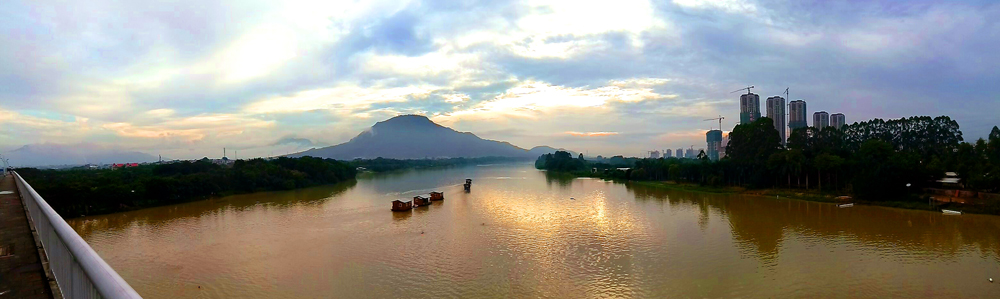 夕陽光影(九龍江圓山)