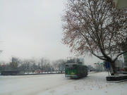 街头雪景