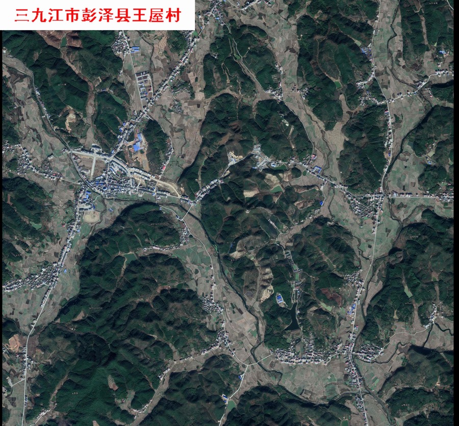 农村建房卫星地图图片