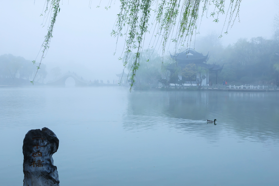 【烟雨蒙蒙瘦西湖摄影图片】生活摄影