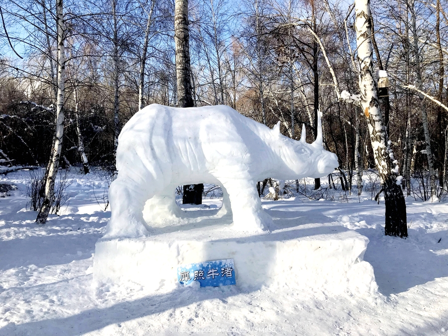 桦林雪雕