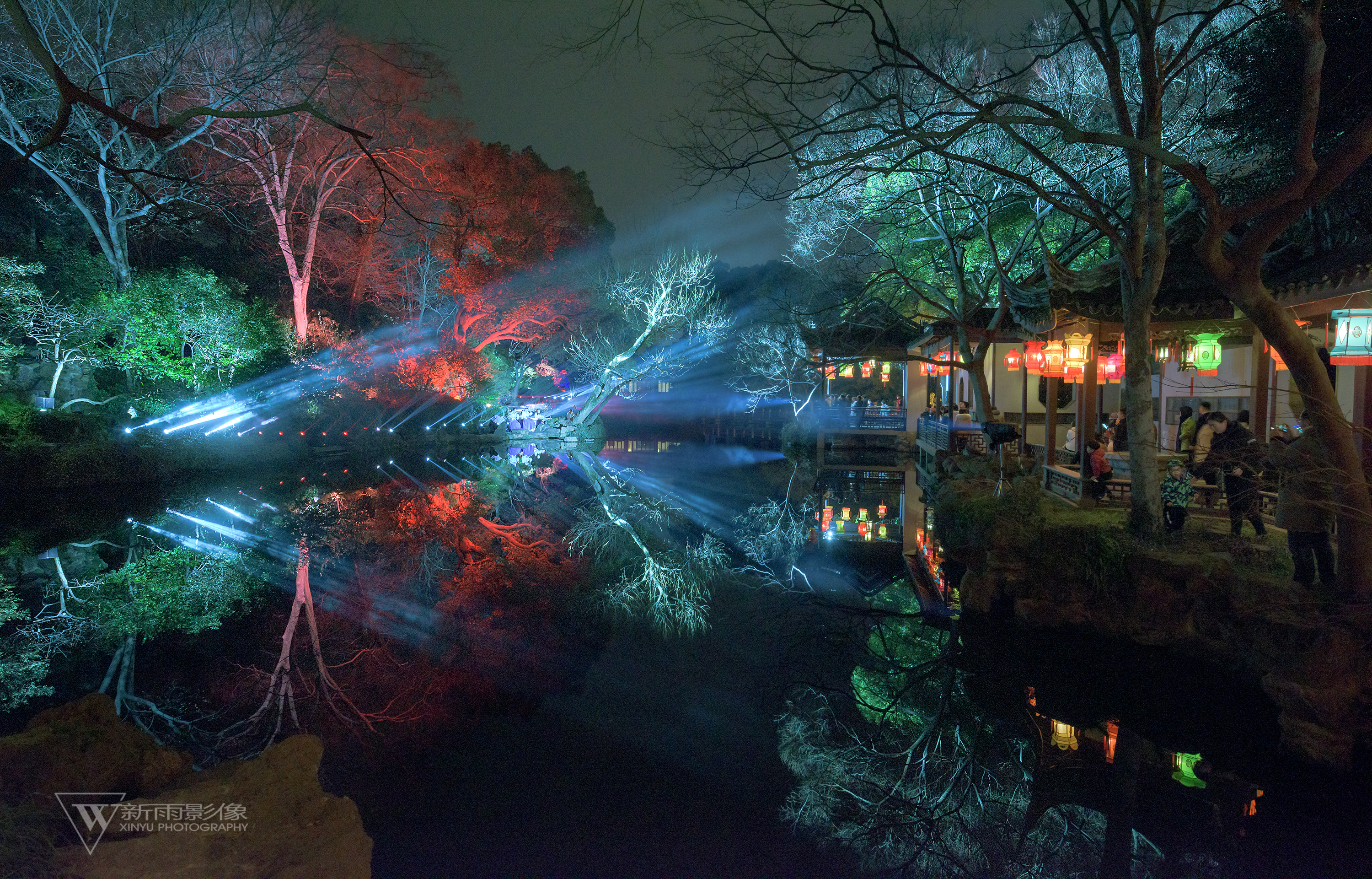 无锡惠山古镇夜景图片