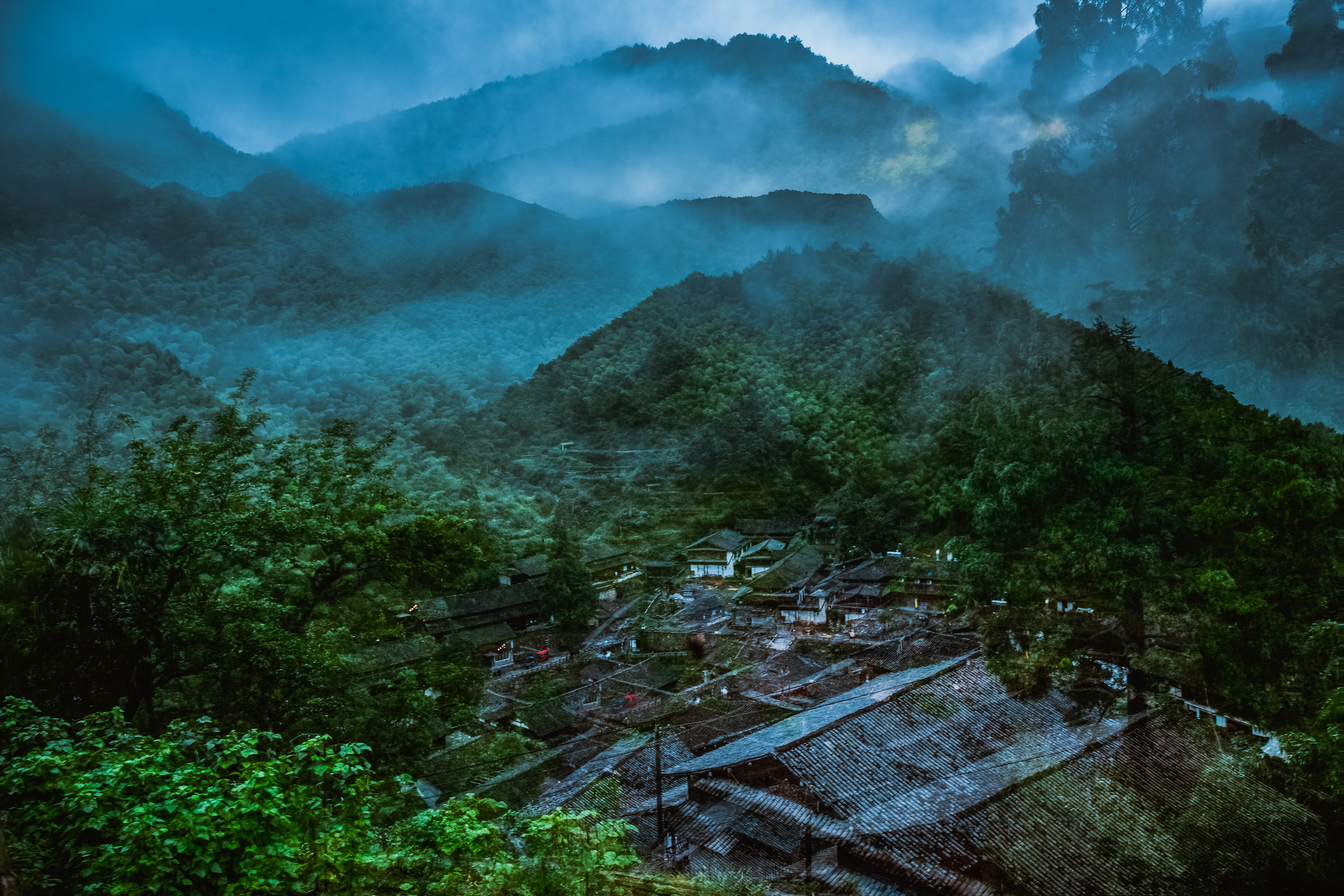 藏在山里的林坑古村