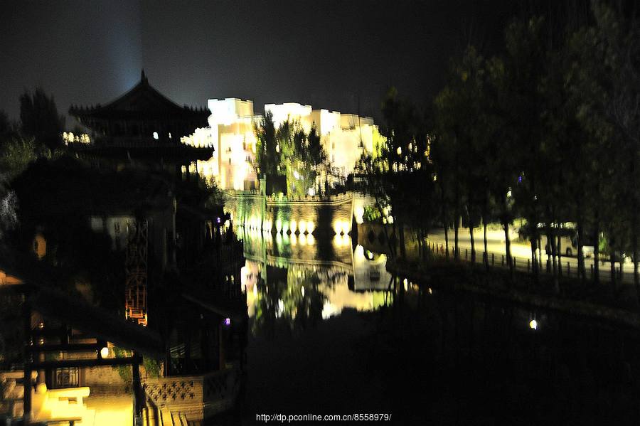 北京密云区【古北水镇】夜晚风景