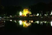 索尼微单NEX-5R 18---35镜头拍国庆节公园夜景