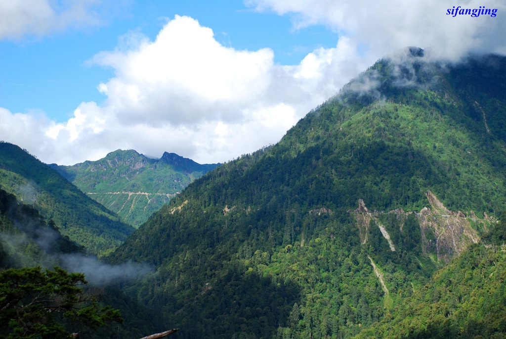 高黎贡山全景图图片