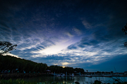 苏州太湖，三山岛的日出