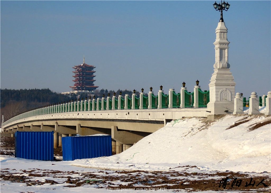 宝清县风景家乡冬景清阳山人