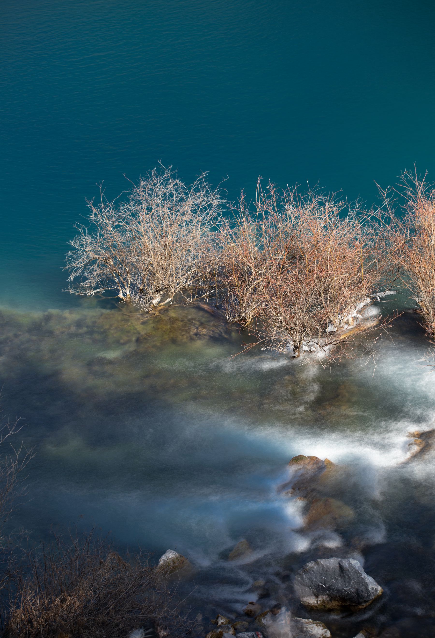 九寨沟冬天的美景图片图片