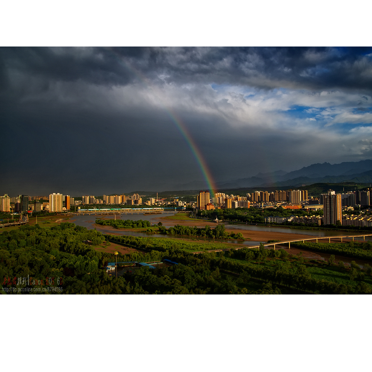 从暴风雨到彩虹、夕照