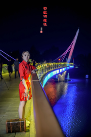 彩虹桥夜摄
