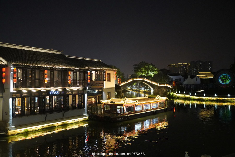 无锡南长街古运河夜景图片